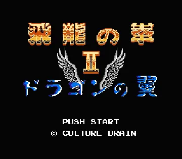 Hiryuu no Ken II - Dragon no Tsubasa (Japan) (Virtual Console) screen shot title